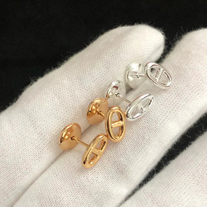 [Clara Jewels]CHAINE SMALL EARRINGS GOLD AND SILVER