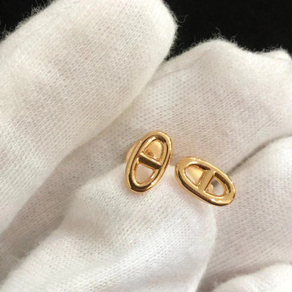 [Clara Jewels]CHAINE SMALL EARRINGS GOLD AND SILVER