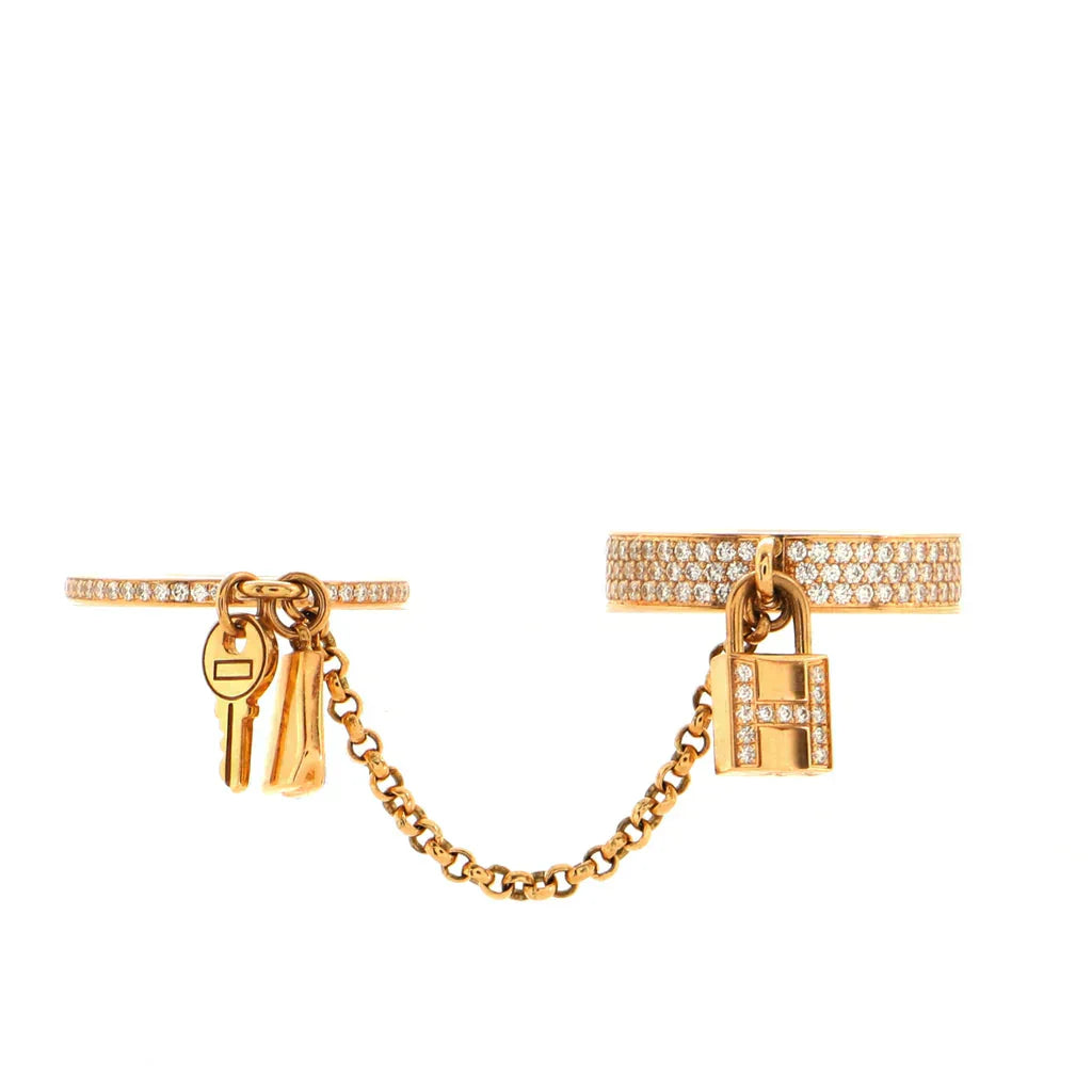 [Clara Jewels]HM KELLY CLOCHETTE DOUBLE RING IN  WITH DIAMONDS