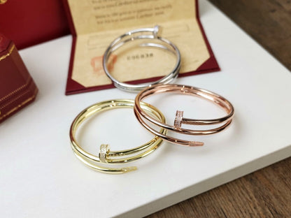 [Clara Jewels]JUSTE BRACELET 3.5MM DOUBLE ROW DIAMOND