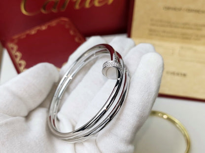 [Clara Jewels]JUSTE BRACELET 3.5MM DOUBLE ROW DIAMOND