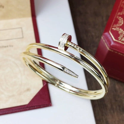 [Clara Jewels]JUSTE BRACELET 3.5MM DOUBLE ROW DIAMOND
