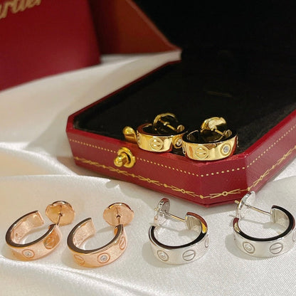 [Clara Jewels]LOVE EARRINGS 5.7MM 2 DIAMONDS