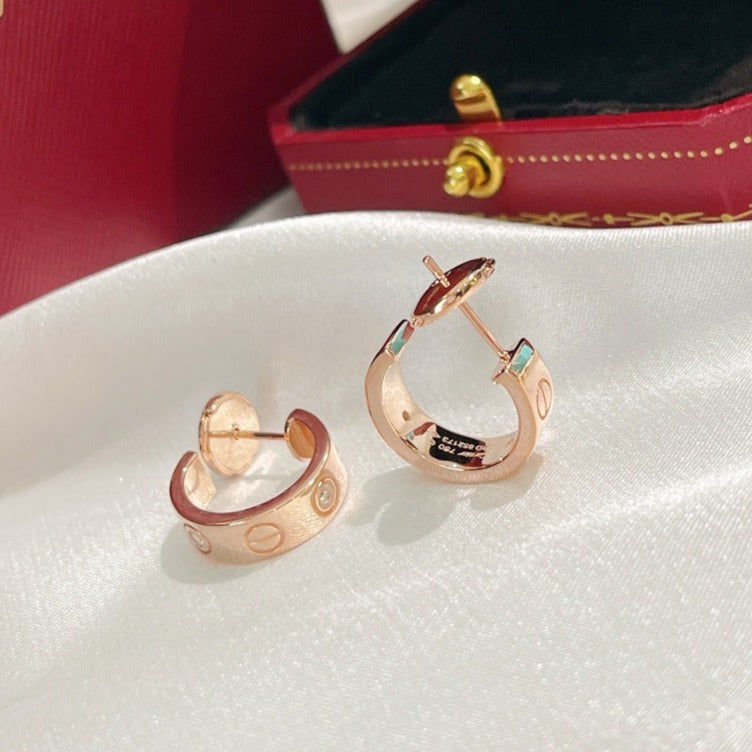 [Clara Jewels]LOVE EARRINGS 5.7MM 2 DIAMONDS