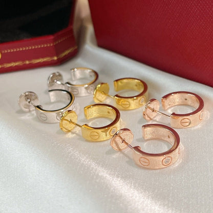 [Clara Jewels]LOVE EARRINGS 5.7MM 2 DIAMONDS