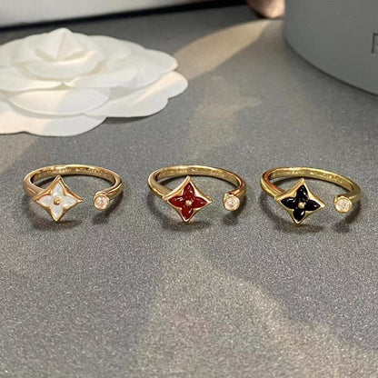 [Clara Jewels]STAR 1 DIAMOND OPEN RING