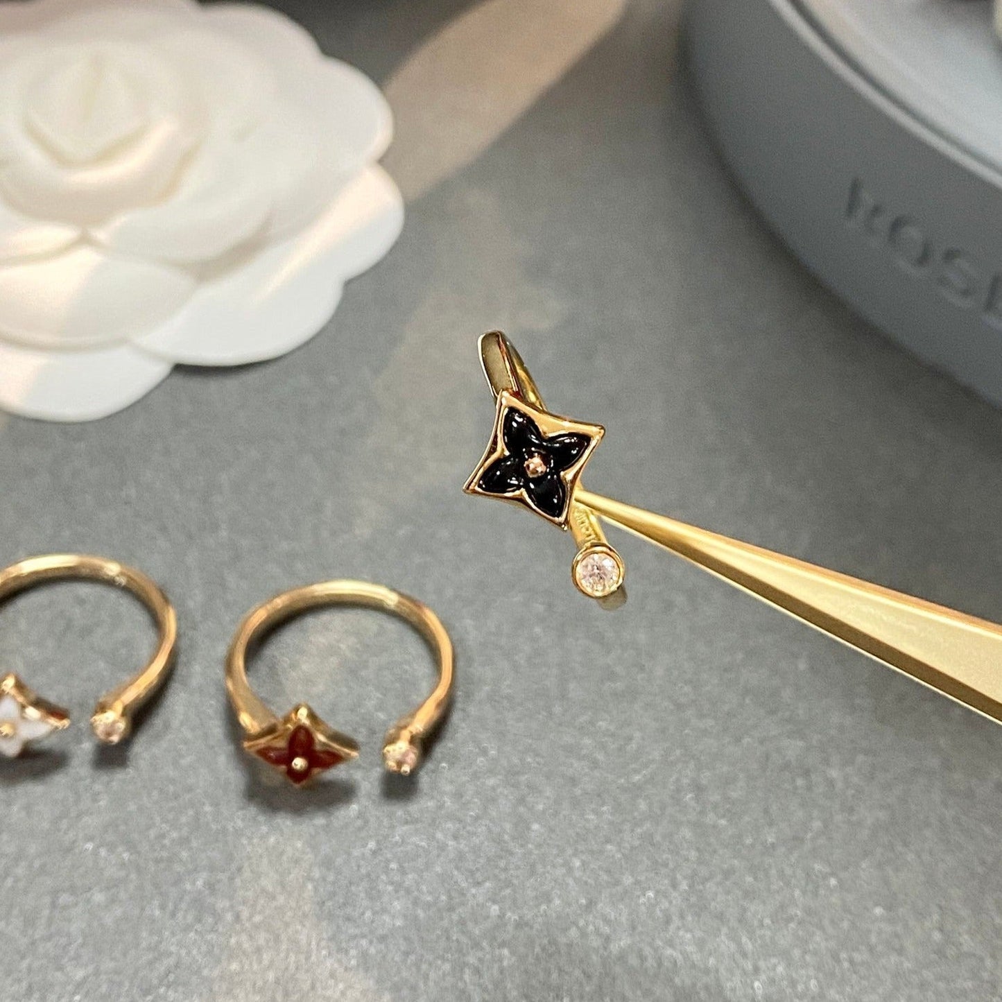 [Clara Jewels]STAR 1 DIAMOND OPEN RING