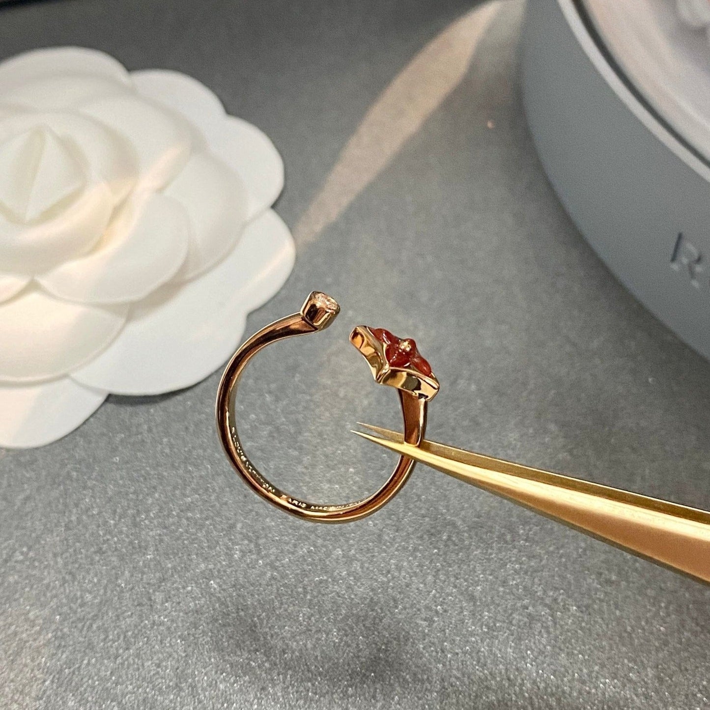 [Clara Jewels]STAR 1 DIAMOND OPEN RING