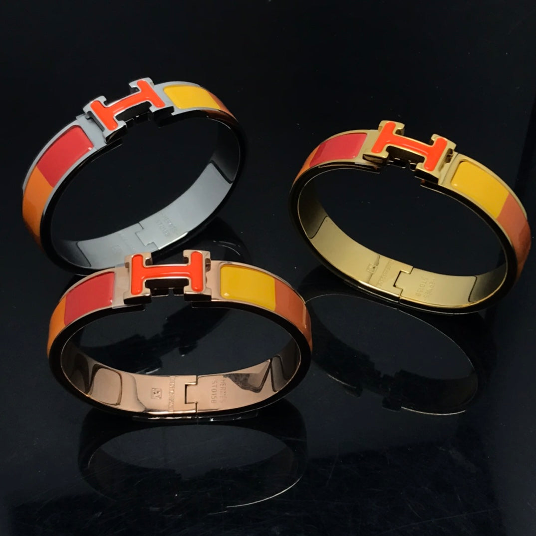 [Clara Jewels]H BRACELET ORANGE RAINBOW CERAMIC