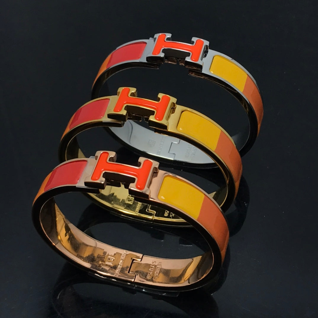 [Clara Jewels]H BRACELET ORANGE RAINBOW CERAMIC