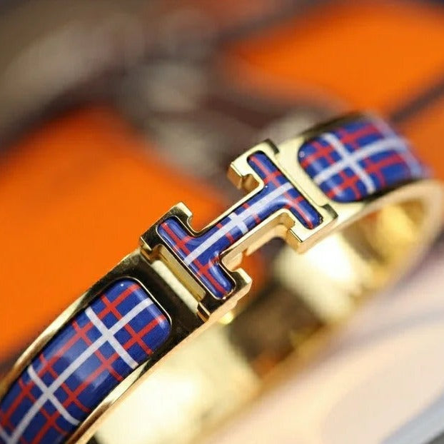 [Clara Jewels]H TARTAN BRACELET 12MM