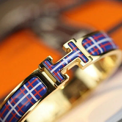 [Clara Jewels]H TARTAN BRACELET 12MM