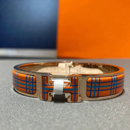 [Clara Jewels]H TARTAN BRACELET 12MM