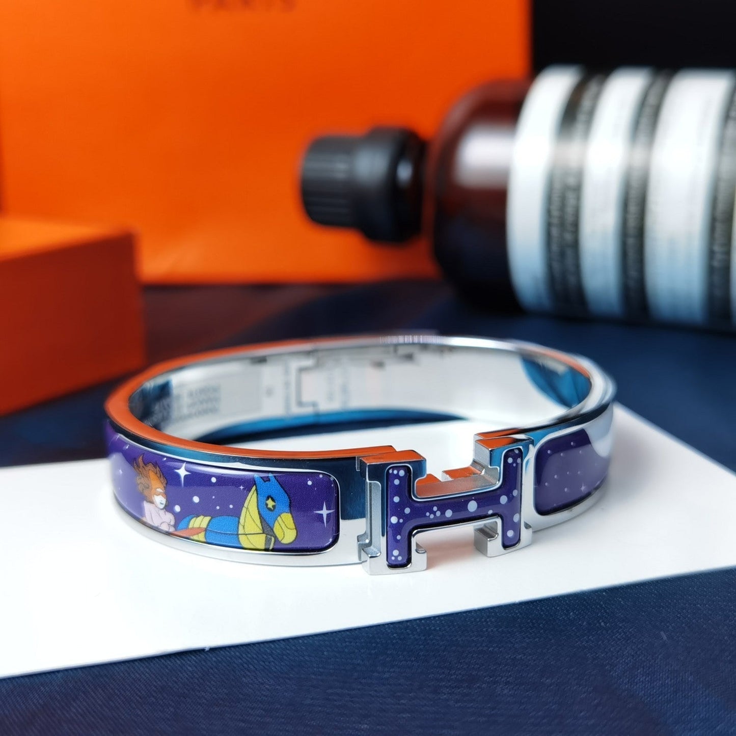 [Clara Jewels]H STAR AND MOON BRACELET 12MM
