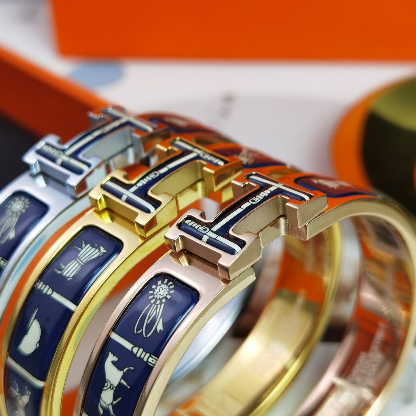 [Clara Jewels]H COUVERTURES DARK BLUE BRACELET