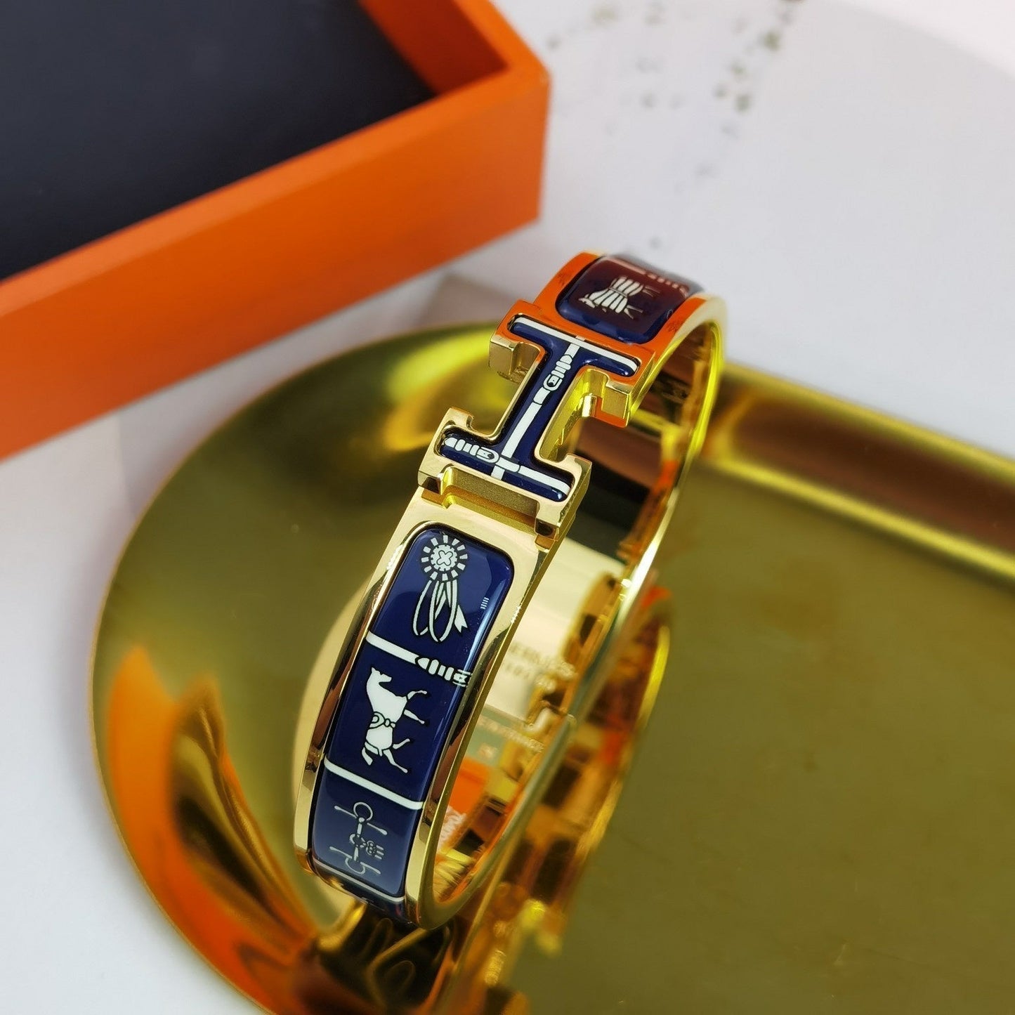 [Clara Jewels]H COUVERTURES DARK BLUE BRACELET