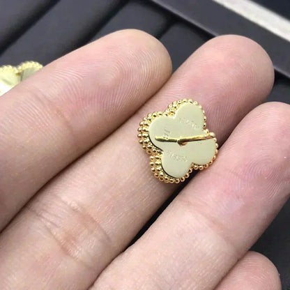 [Clara Jewels]CLOVER MINI 9.5MM LASER EARRINGS
