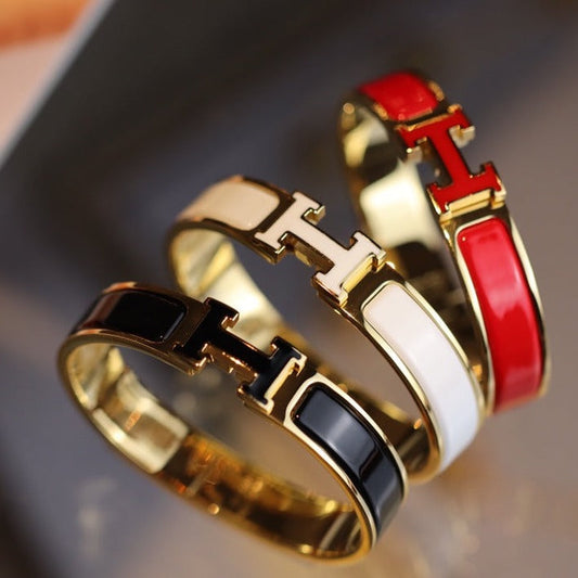 [Clara Jewels]H BRACELET 12MM GOLD