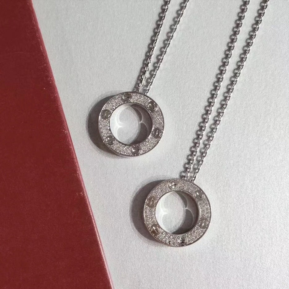 [Clara Jewels]LOVE NECKLACE ADJUSTABLE SILVER