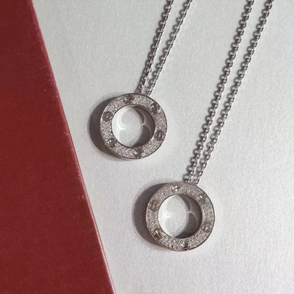 [Clara Jewels]LOVE NECKLACE ADJUSTABLE SILVER