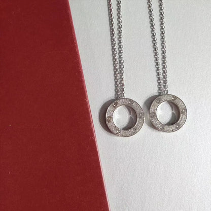 [Clara Jewels]LOVE NECKLACE ADJUSTABLE SILVER