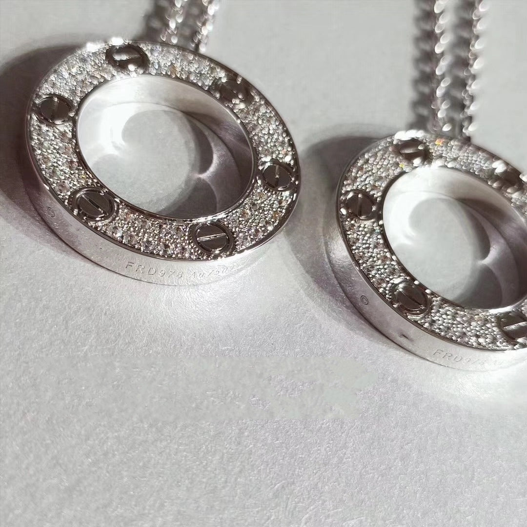 [Clara Jewels]LOVE NECKLACE ADJUSTABLE SILVER