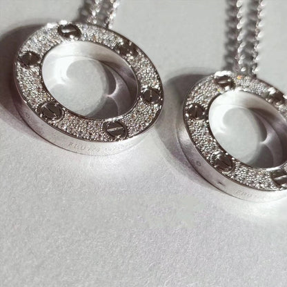 [Clara Jewels]LOVE NECKLACE ADJUSTABLE SILVER