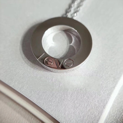 [Clara Jewels]LOVE NECKLACE ADJUSTABLE SILVER