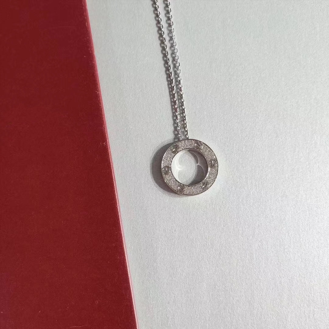 [Clara Jewels]LOVE NECKLACE ADJUSTABLE SILVER