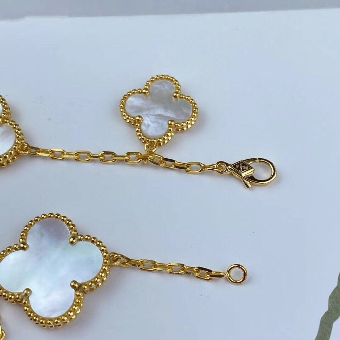 [Clara Jewels]MAGIC CLOVER MOP GOLD BRACELET 5 MOTIFS