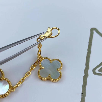 [Clara Jewels]MAGIC CLOVER MOP GOLD BRACELET 5 MOTIFS