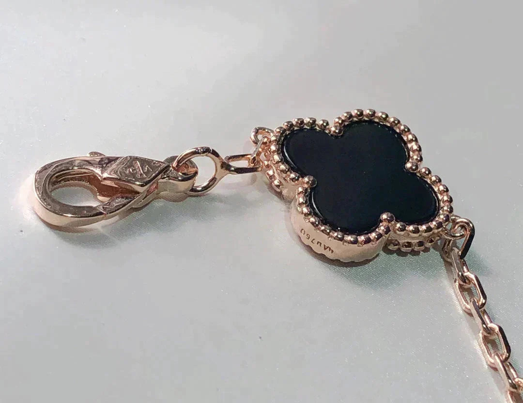 [Clara Jewels]CLOVER 5 MOTIFS MULTICOLOR BRACELET