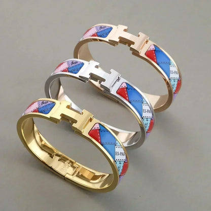 [Clara Jewels]H BRACELET DOTTED BORDER 12MM