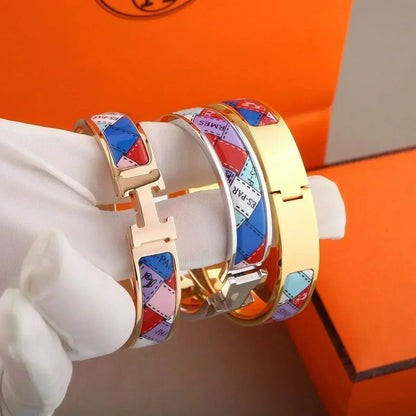 [Clara Jewels]H BRACELET DOTTED BORDER 12MM