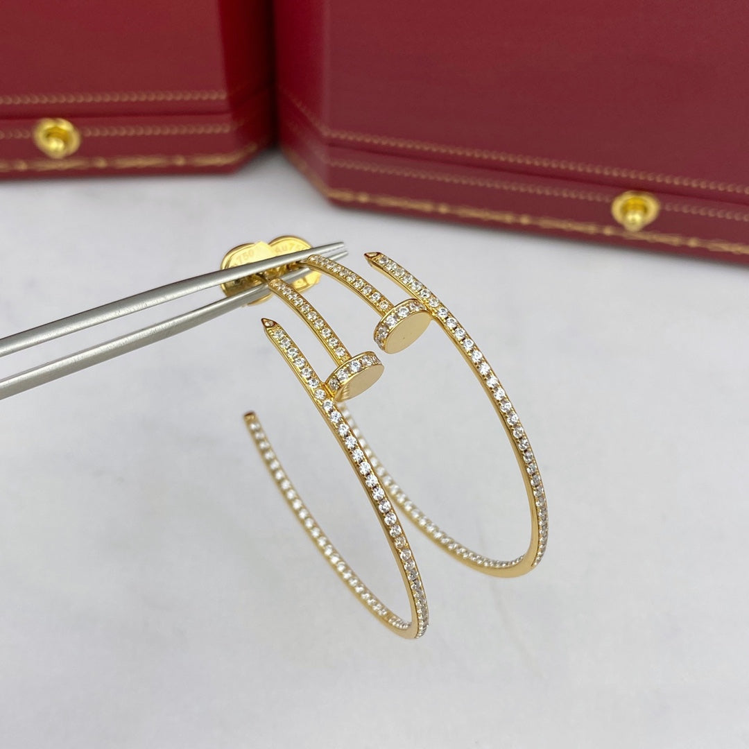 [Clara Jewels]JUSTE EARRINGS FULL DIAMONDS 1.8MM