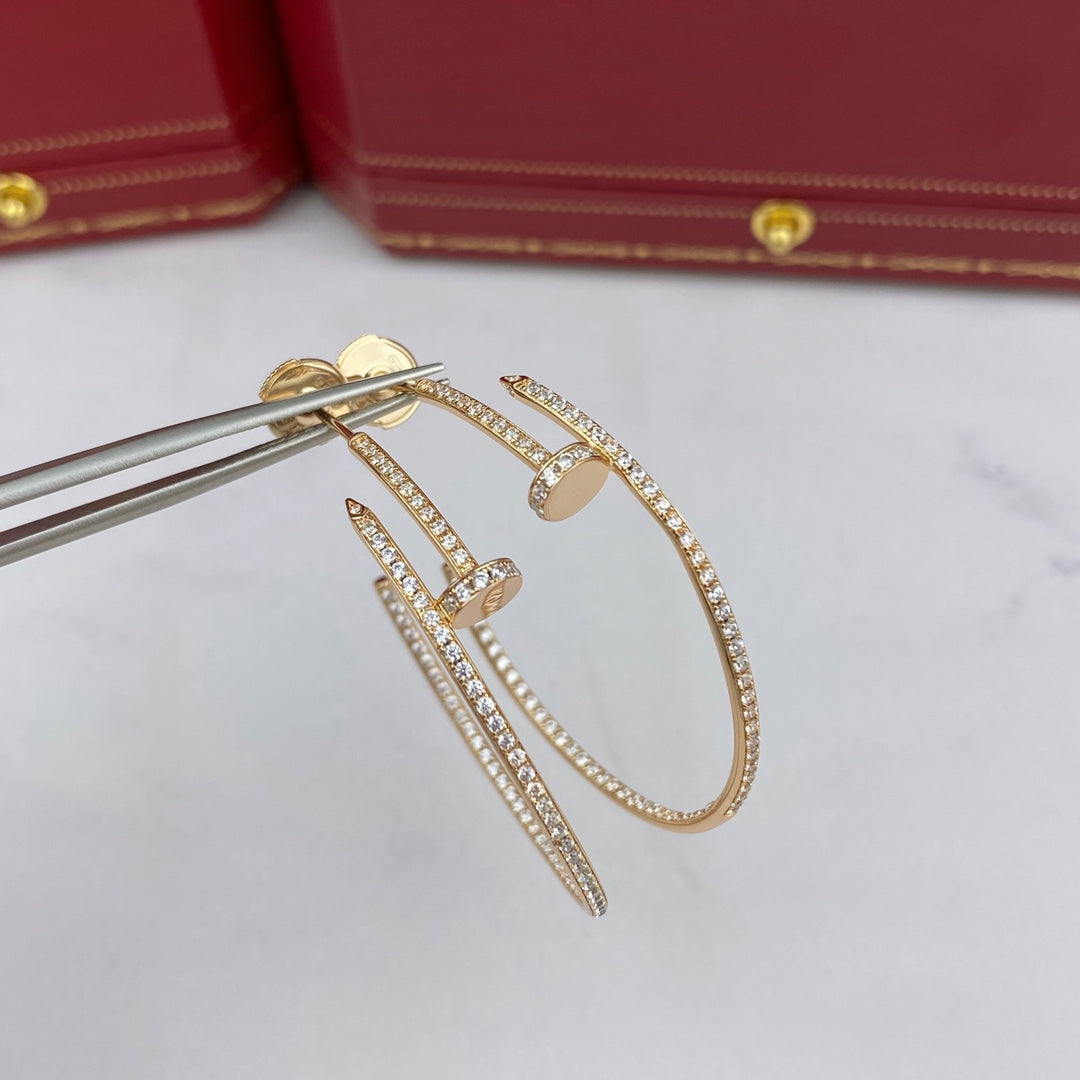 [Clara Jewels]JUSTE EARRINGS FULL DIAMONDS 1.8MM