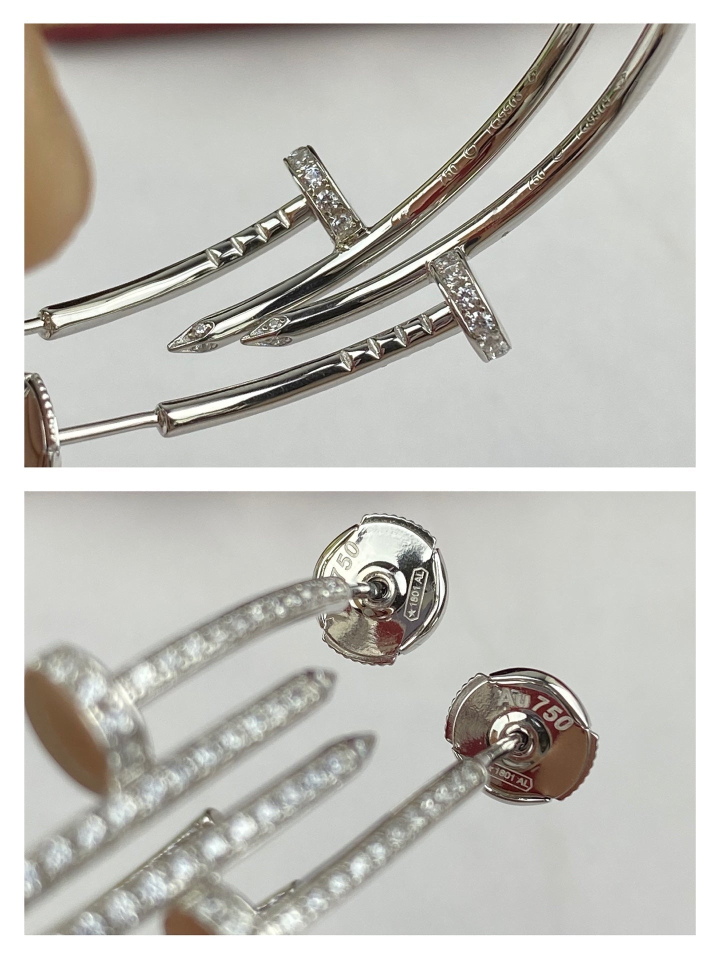 [Clara Jewels]JUSTE EARRINGS FULL DIAMONDS 1.8MM