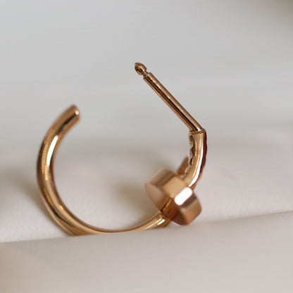 [Clara Jewels]JUSTE EARRINGS PINK GOLD