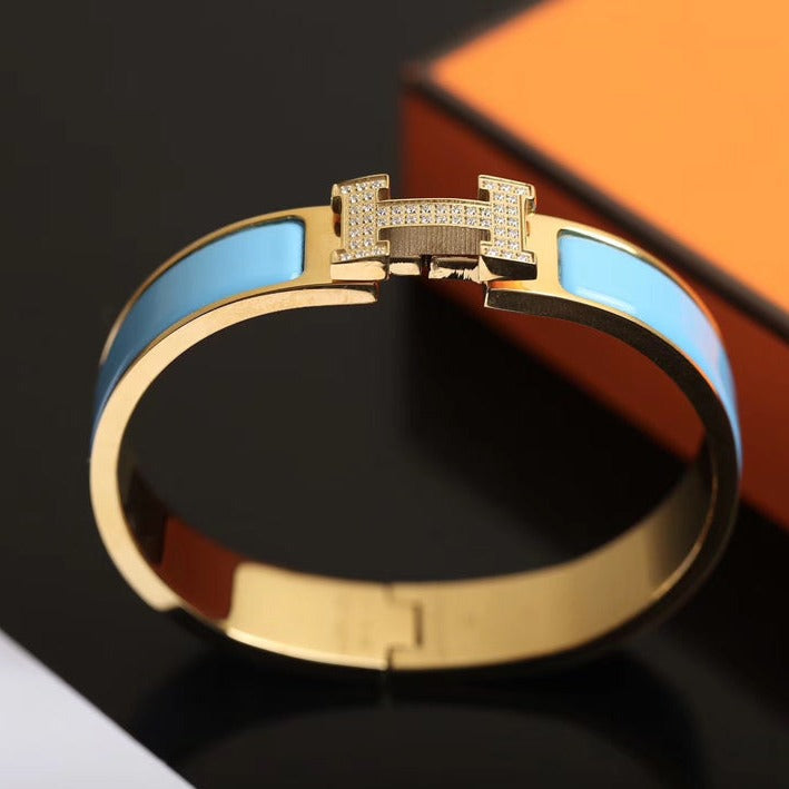 [Clara Jewels]H CLOUD BLUE BRACELET GOLD DIAMOND