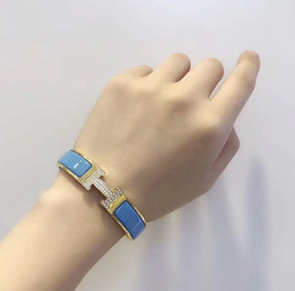 [Clara Jewels]H CLOUD BLUE BRACELET GOLD DIAMOND