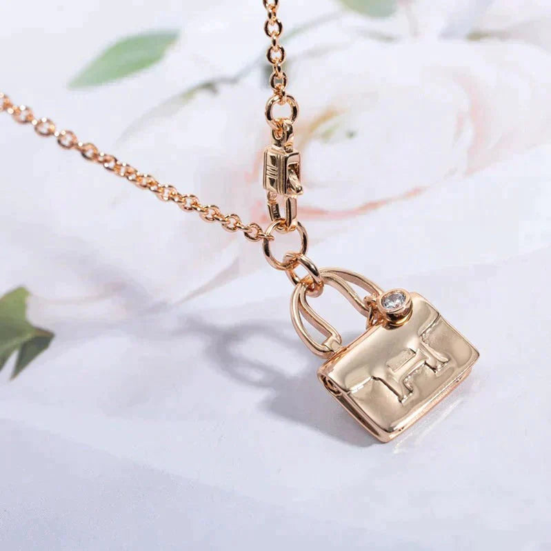 [Clara Jewels]AMULETTE PEDANT ROSE GOLD NECKLACE