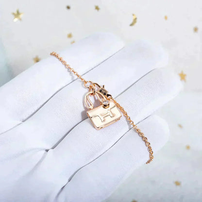 [Clara Jewels]AMULETTE PEDANT ROSE GOLD NECKLACE