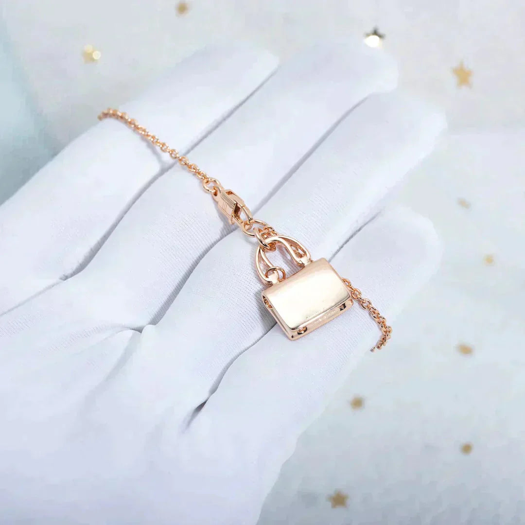 [Clara Jewels]AMULETTE PEDANT ROSE GOLD NECKLACE