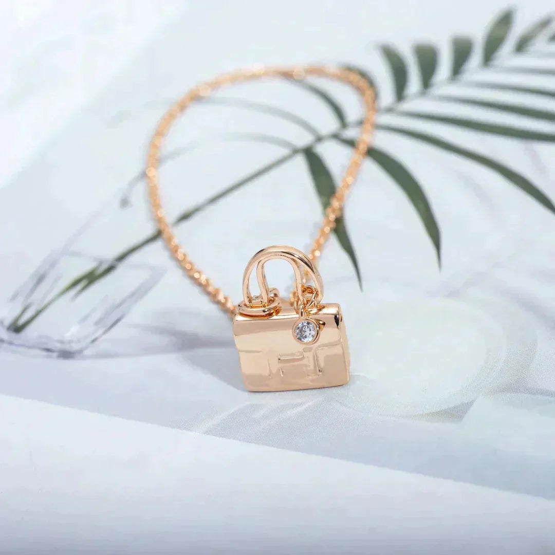 [Clara Jewels]AMULETTE PEDANT ROSE GOLD NECKLACE