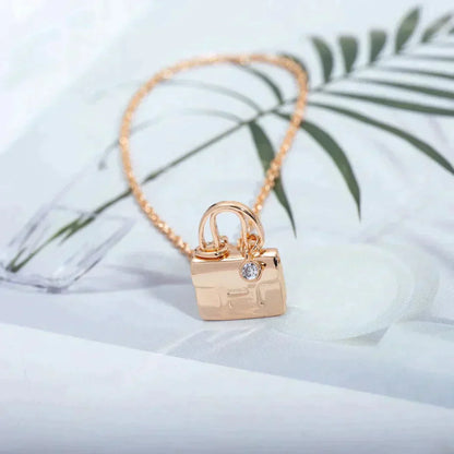 [Clara Jewels]AMULETTE PEDANT ROSE GOLD NECKLACE