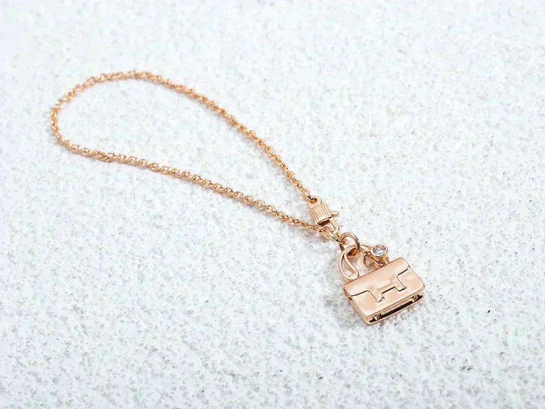 [Clara Jewels]AMULETTE PEDANT ROSE GOLD NECKLACE