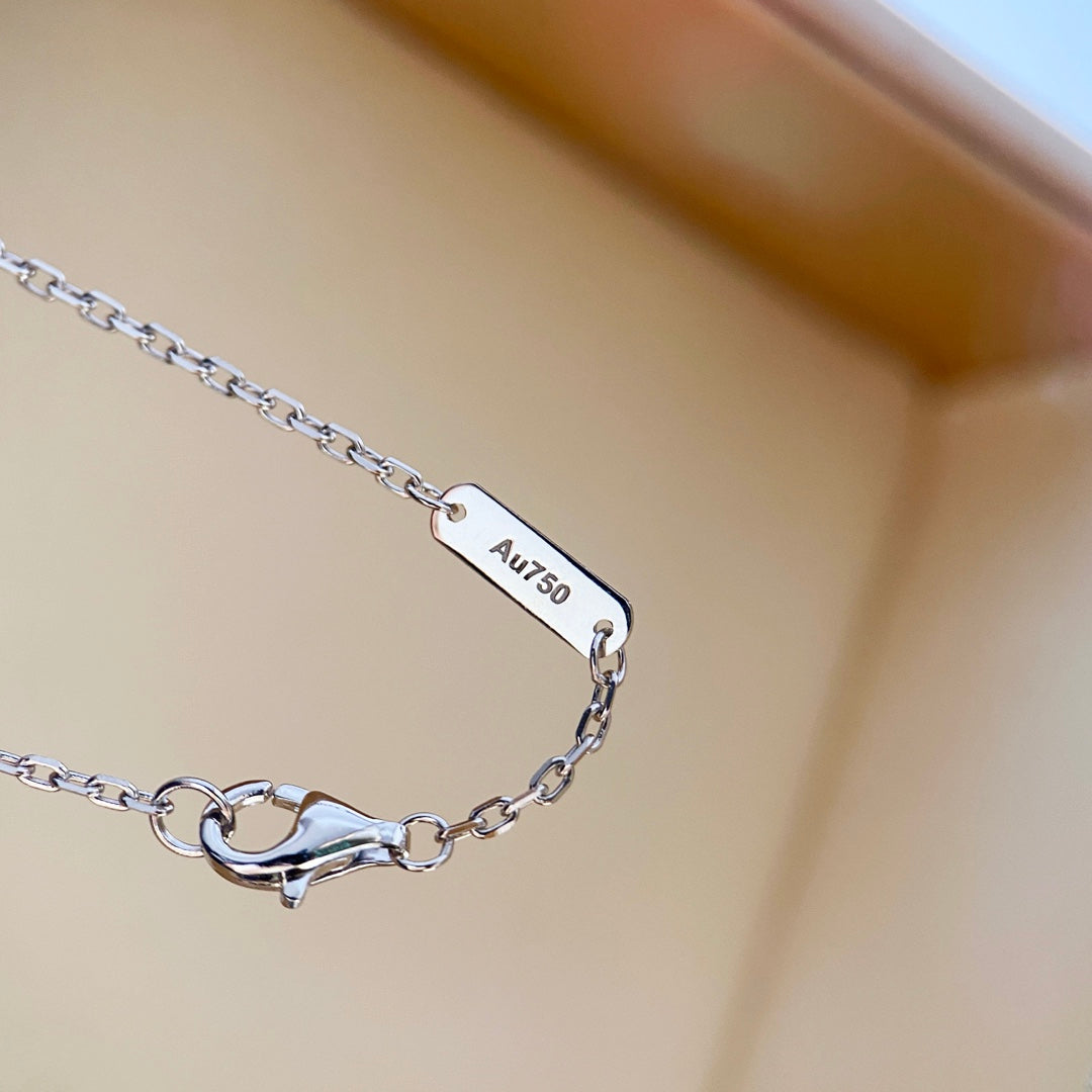 [Clara Jewels]CLOVER DIAMOND NECKLACE SILVER