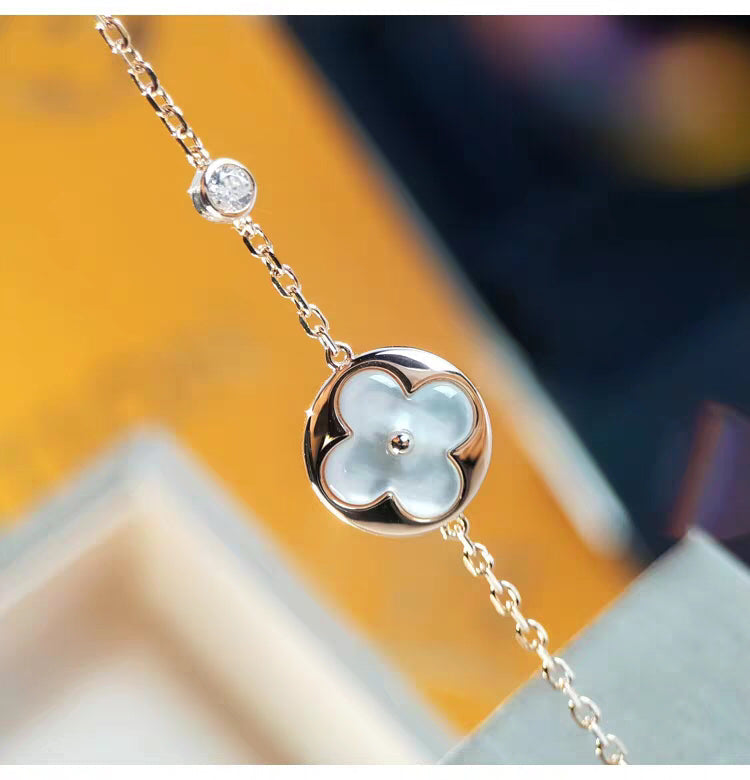 [Clara Jewels]SUN MOP GOLD 1 DIAMOND NECKLACE