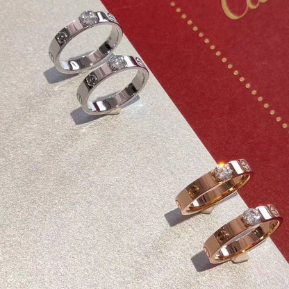 [Clara Jewels]LOVE RING 3.6MM 1 BIG DIAMOND