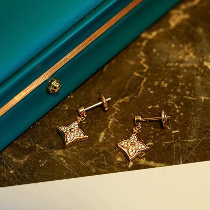 [Clara Jewels]STAR DIAMONDS EARRINGS GOLD